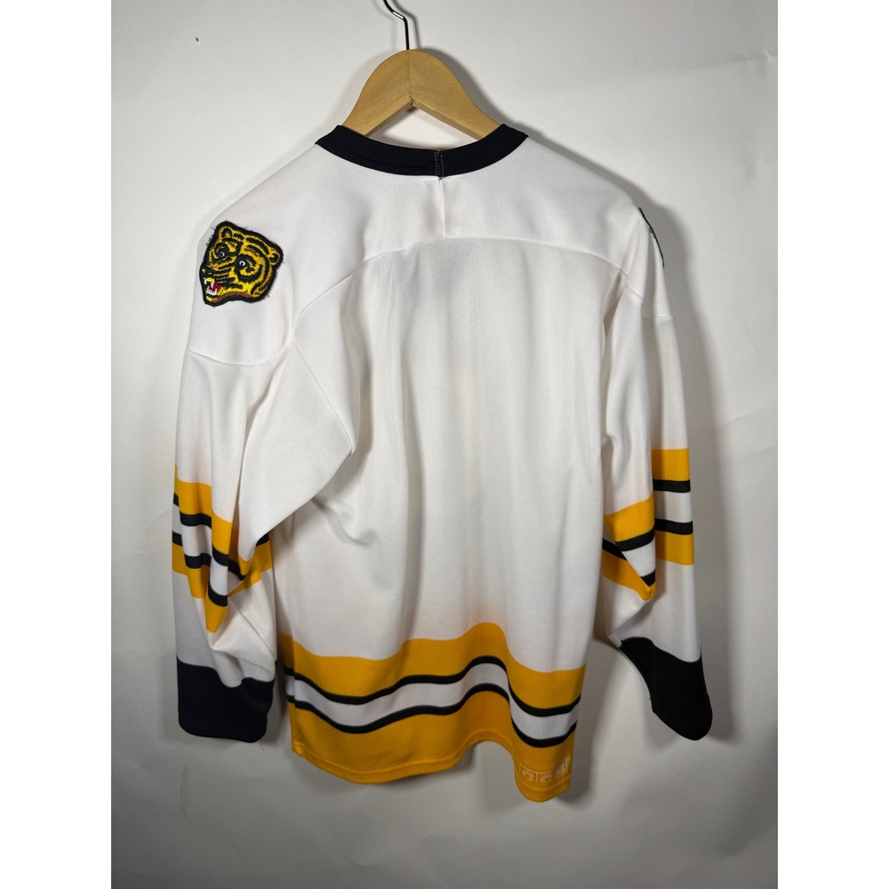 Vintage CCM Maska Boston Bruins Hockey Jersey White Mens Small NHL Made in USA - Picture 4 of 10